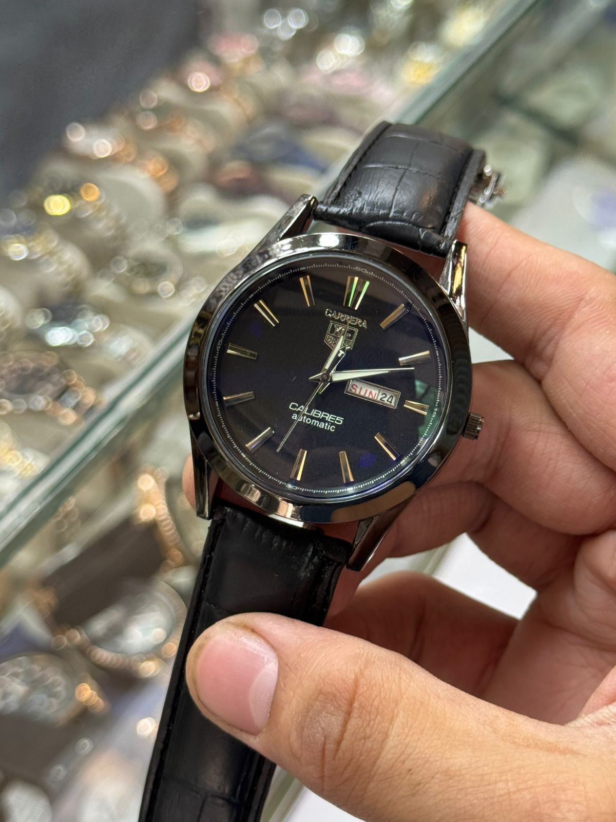 Carrera Calibre 5 - Luxury Swiss Watch With Leather Strap