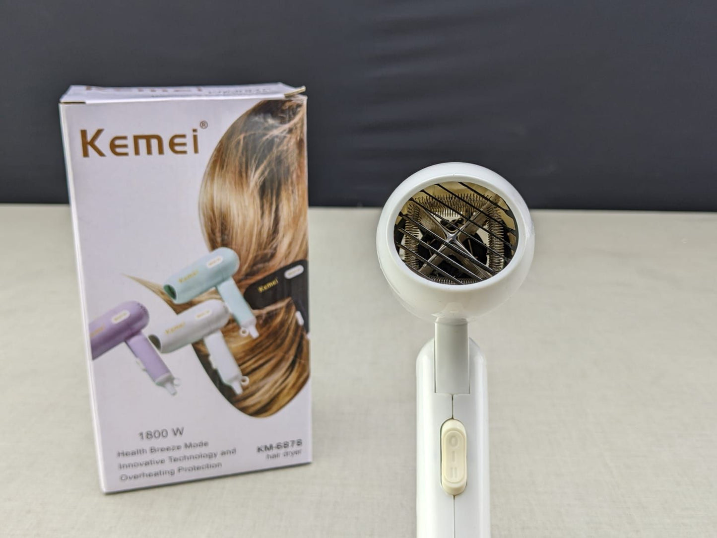 Kemei Mini Portable and Foldable Hair Dryer