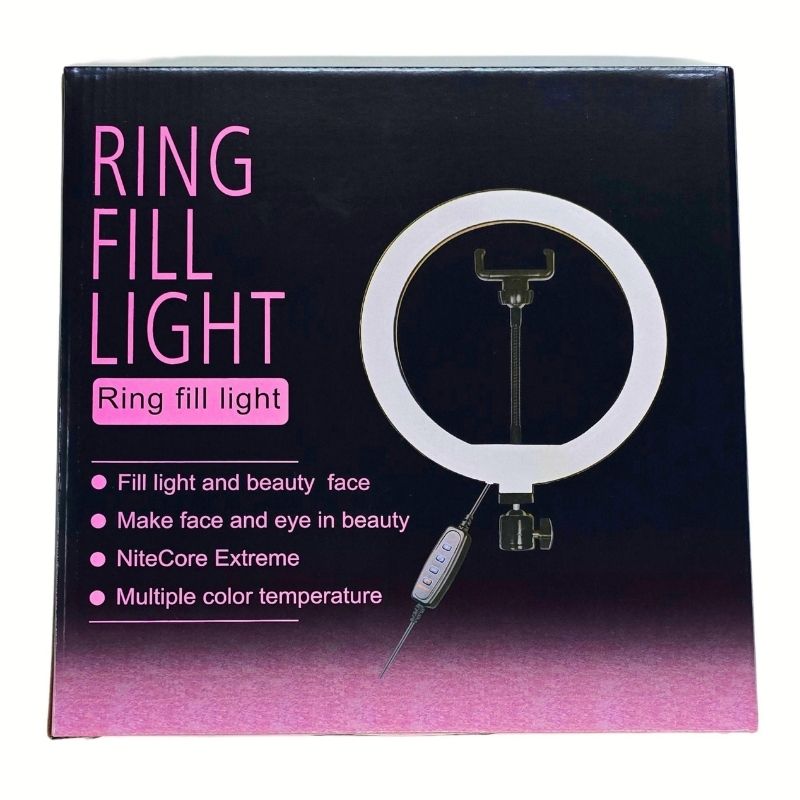 Ring Light 10 Inches + Right Light Stand 7 Ft