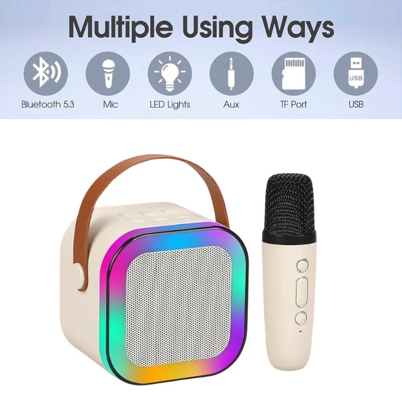 Karaoke Portable Wireless Bluetooth Speaker