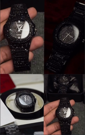 New Luxury Black Stone Watch
