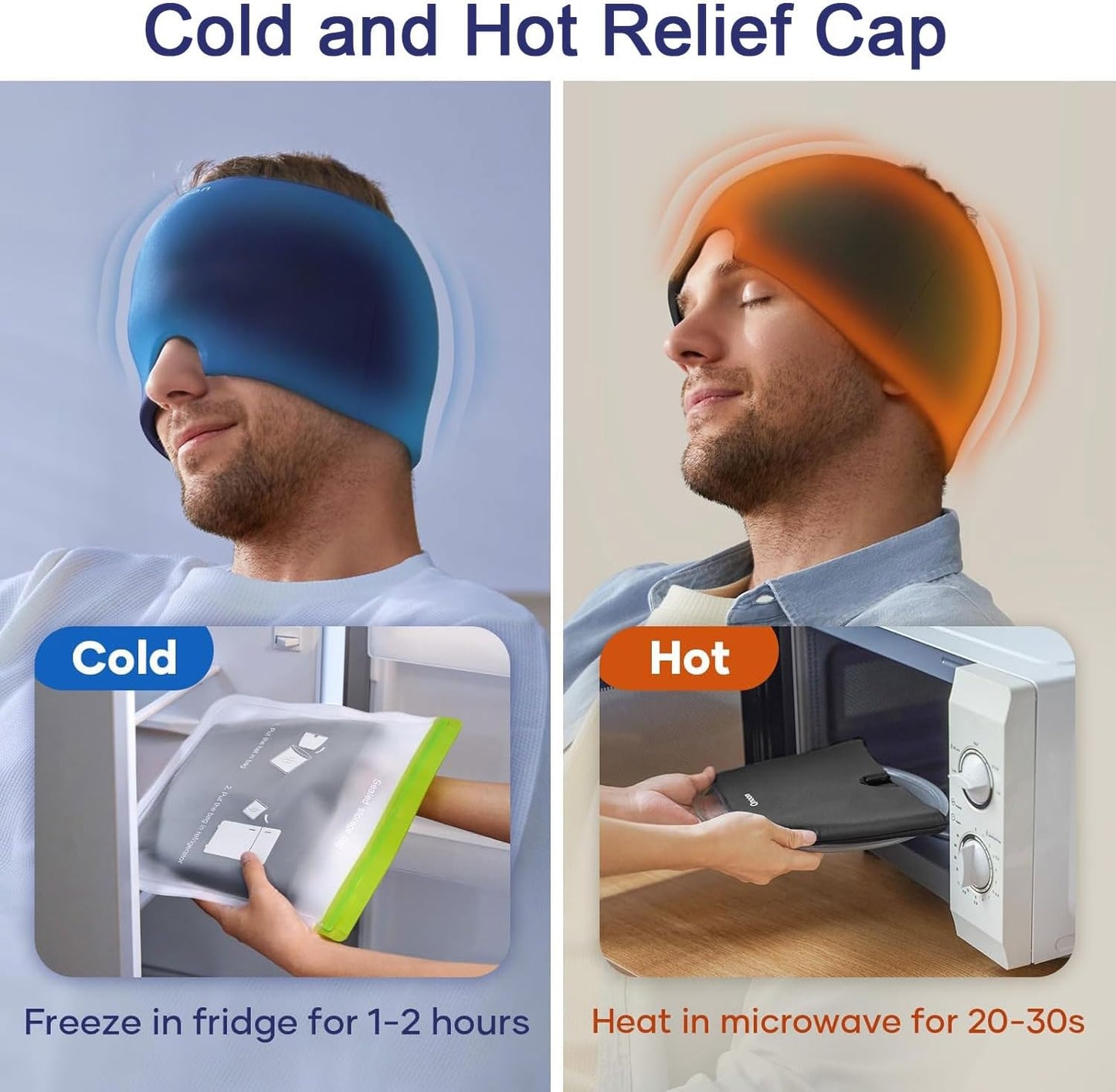 Headache Relief Hat for Migraine & Tension