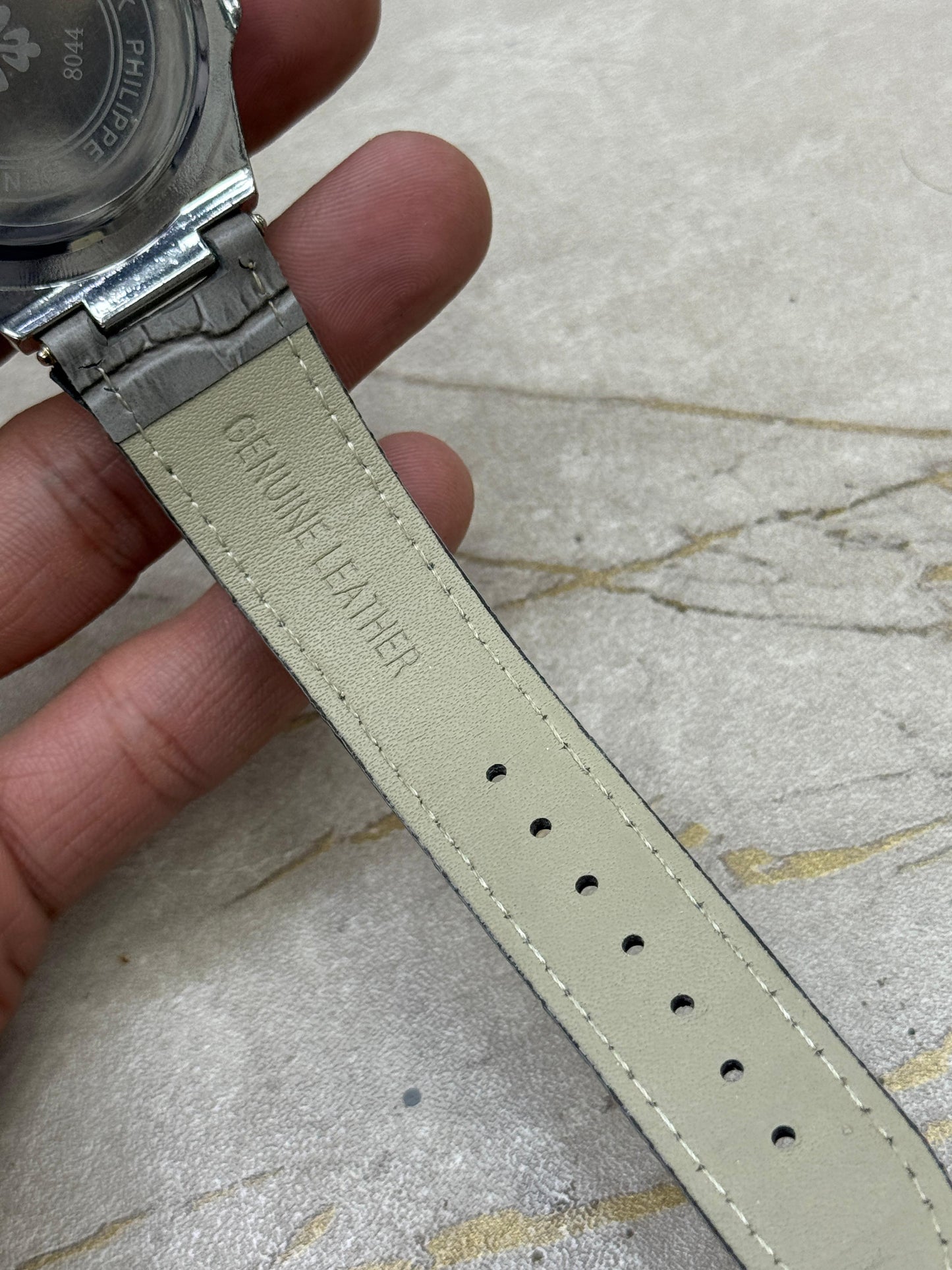 Patek Philippe Nautilus 8044 – Grey Gold Tone Watch