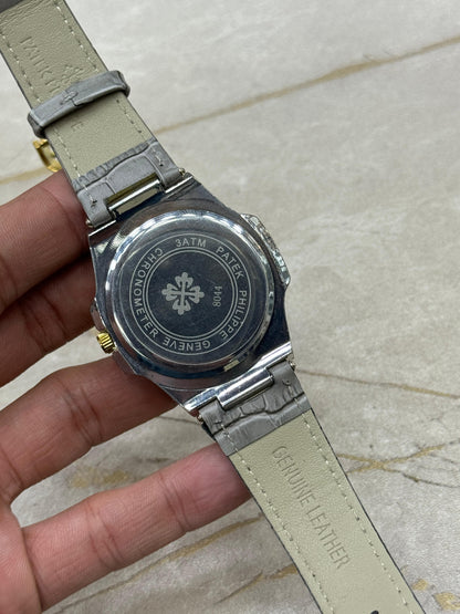 Patek Philippe Nautilus 8044 – Grey Gold Tone Watch
