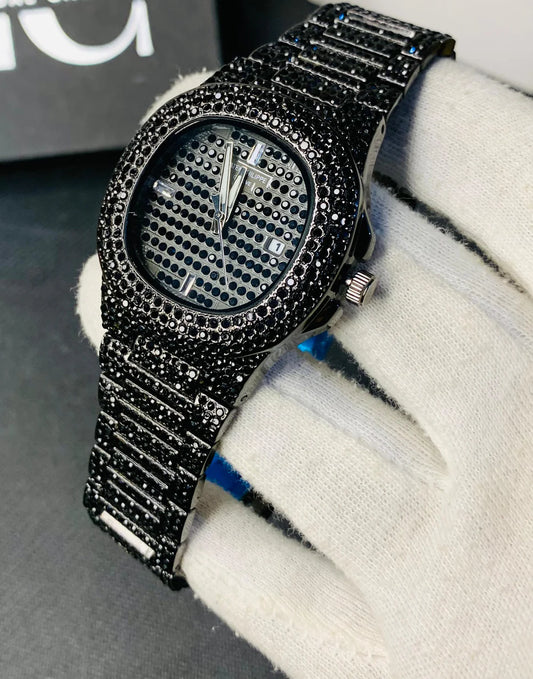 New Luxury Black Stone Watch