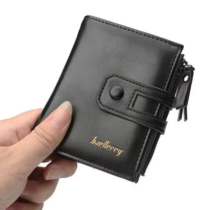 Original Buffalo Leather Trifold Wallet for Men