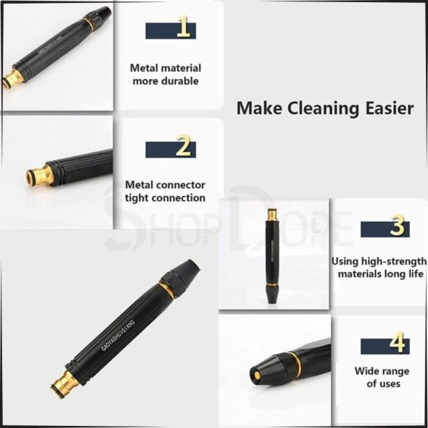 Metal High-Pressure Adjustable Nozzle Water Spray Gun